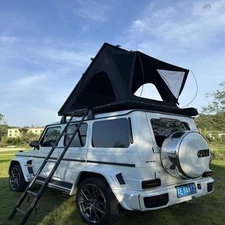 RoofTop Tent Hard Shell Car Pop-up Outdoor Camping Tents W/ Ladder for SUV Truck