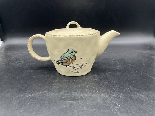 2018 Spectrum Designs Song Bird Blue Bird Teapot 6” T About 8 Cups - Picture 3 of 8
