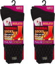 Polar Extreme Thermal Hiking Socks.Man or Woman. Cushioned, Insulated. U.S Stock