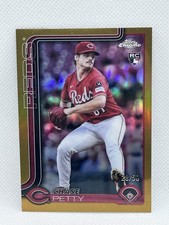 CHASE PETTY 2025 Topps Chrome Update #USC97 GOLD   28/50 RC REDS