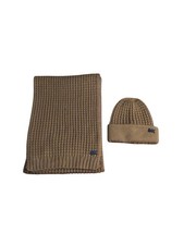 Michael Kors Beanie Hat  Scarf Set Brown Knit Winter Warm