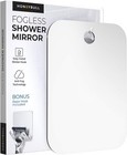 Shower Mirror Fogless for Shaving - Flat Anti Fog Mirror with Razor Holder fo...