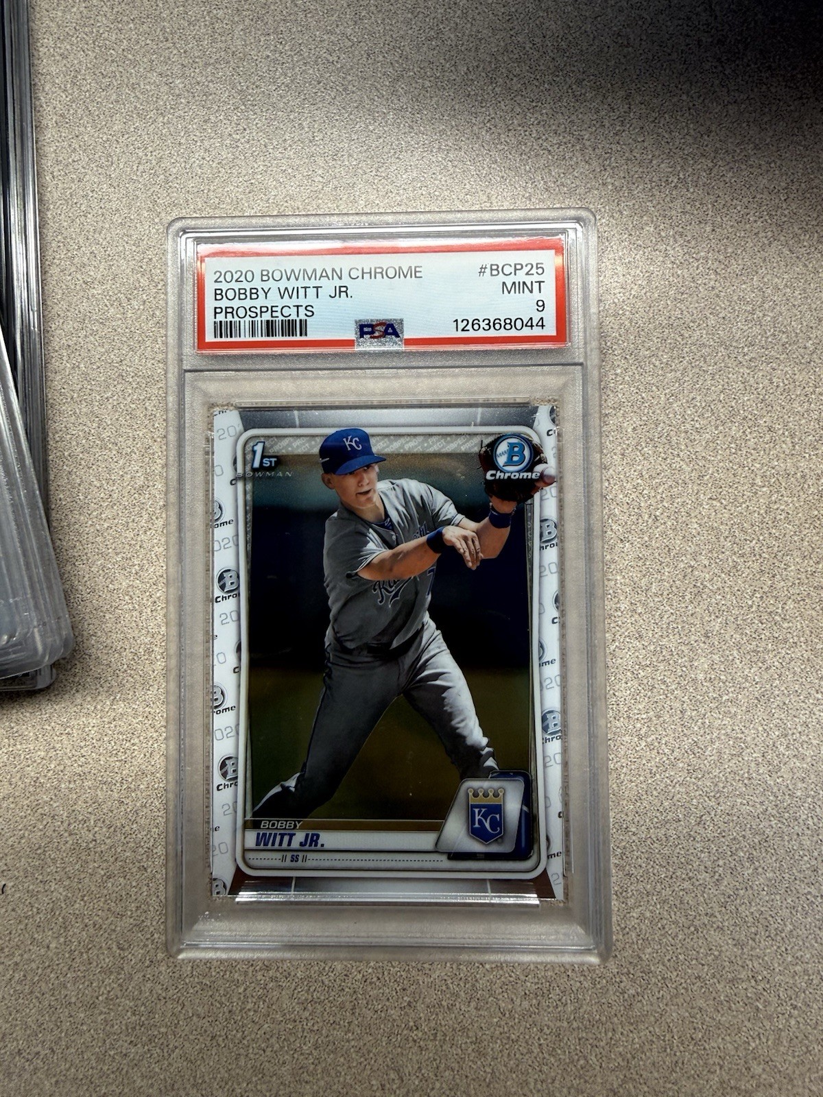 2020 Bowman Chrome Prospects Bobby Witt Jr. #BCP-25 PSA 9