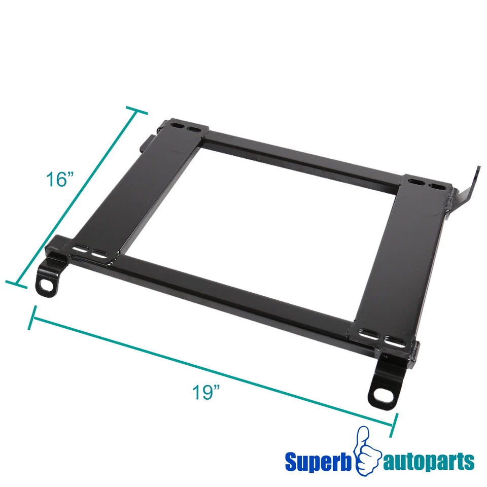 Fits 92-95 Honda Civic Racing Seat Mounting Brackets Rail Tensile Steel Bucket Foto 3 de 4