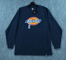 Dickies Sweatshirt Men's M Heavyweight Graphic Print Navy Blue Long Sleeve NWT