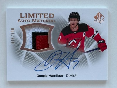 2021‑22 Upper Deck SP Authentic Limited Auto Material Dougie Hamilton /100