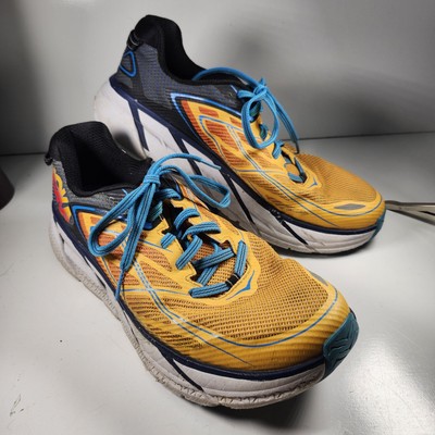Hoka One One Orange/Blue Clifton 3 Running Shoes Sneaker  display picture 1