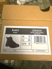 Dr. Martens Men’s Black Ankle Lace-Up Boots Round Toe US 14 EU 48 MPN 30846001
