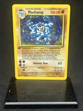Pokemon Card: Machamp 8/102 Holo Rare 1st Edition Shadowed Edition Base Set HP