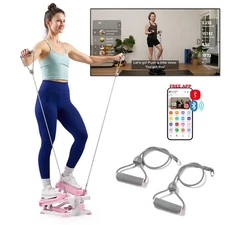 Sunny Health & Fitness SMART Total Body Pink Stepper Machine - P2000SMART