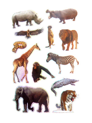 zoo animal wildlife stickers childrens labels for kids