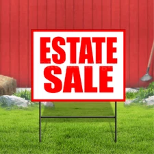 Estate Sale Coroplast Sign Plastic Indoor Outdoor Yard Sign