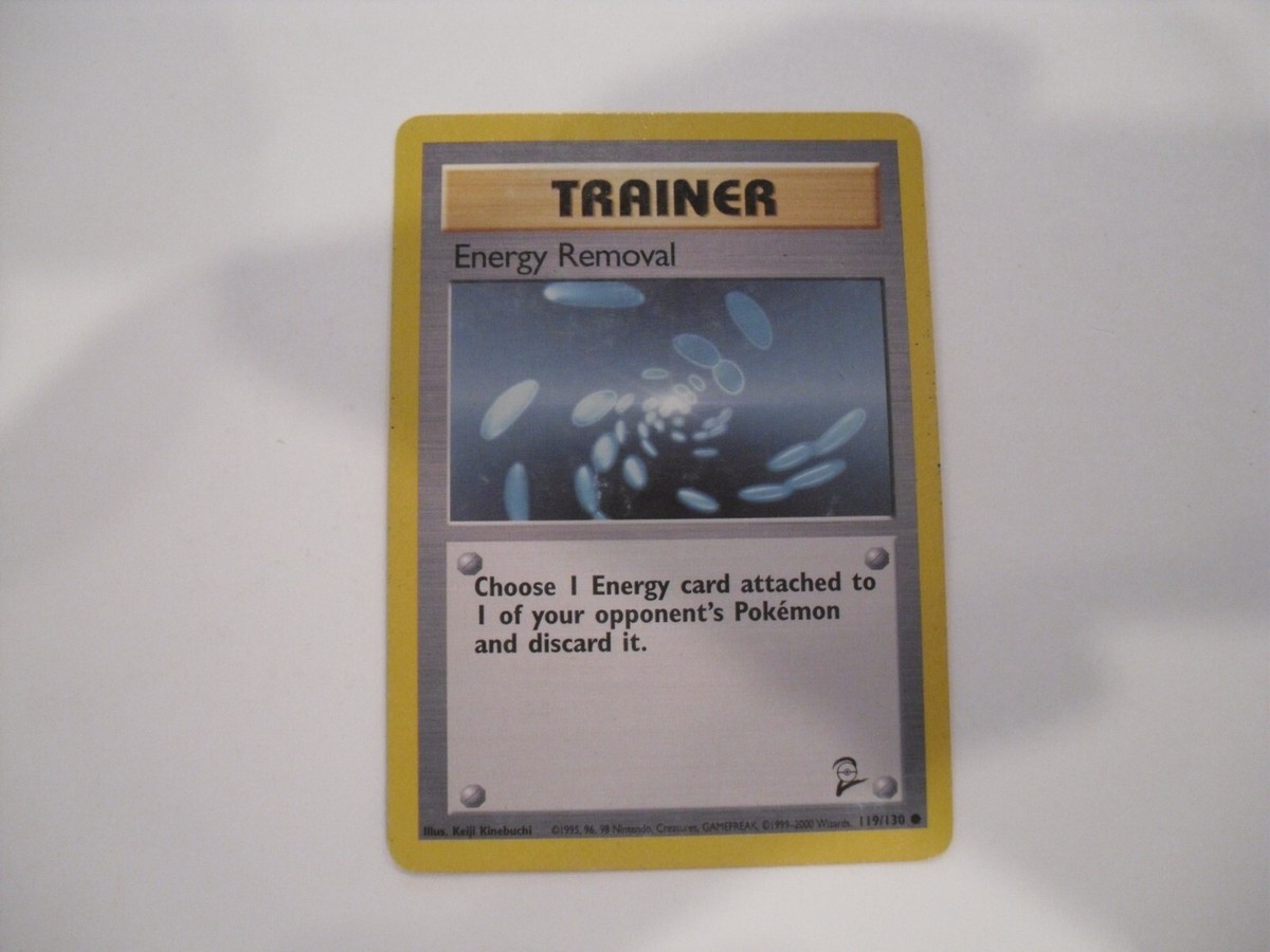 energy removal pokemon card ENERGY REMOVAL - 92/102 - Base Set - Trainer Card - Pokmon Card 1999
