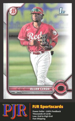 2022 Bowman #BP-142 Allan Cerda  Prospects Cincinnati Reds