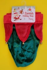 New Santa's Holiday Shop "ELF" Thong!     Size: Small!!!      Check It Out!!!