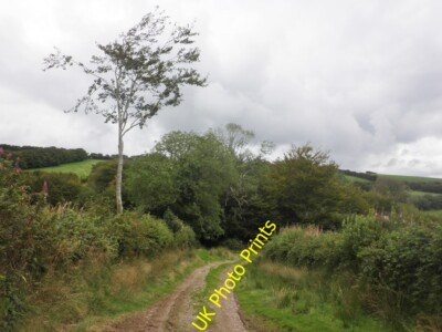 Foto 6x4 Spur zur Sherdon Farm North Radworthy c2015
