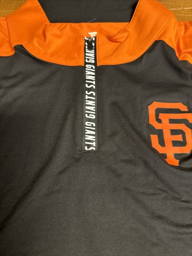 MLB San Francisco Giants Men’s Quarter Zip Pullover Jacket 5XL - Picture 3 of 8
