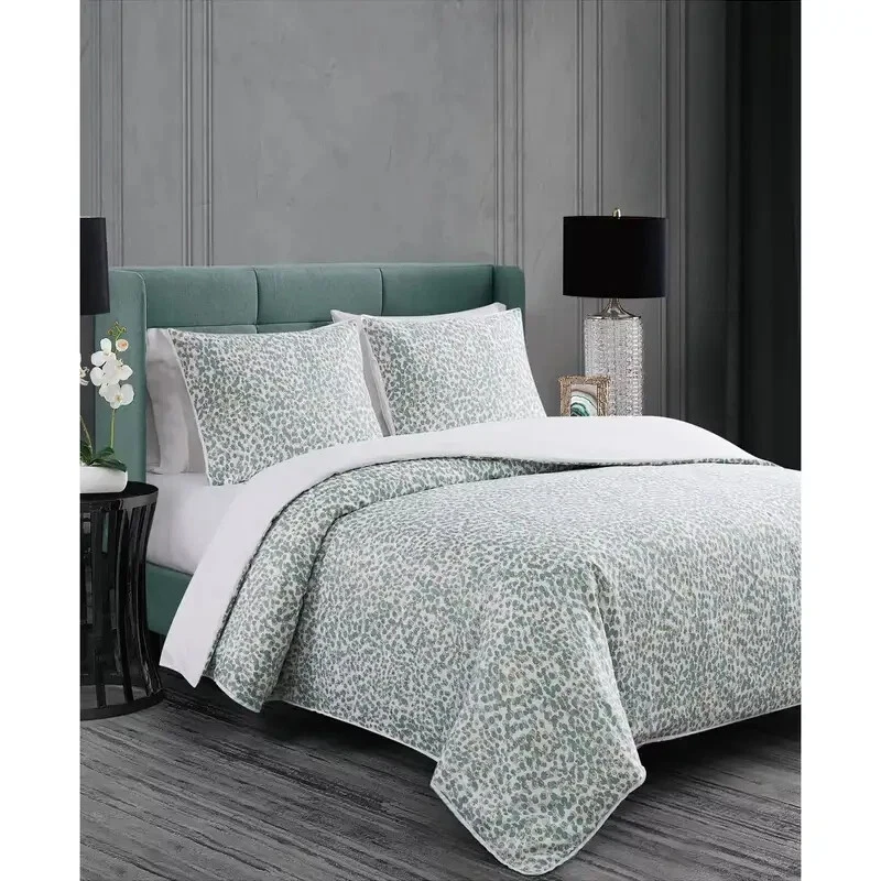 Juego de edredón Badgley Mischka Serina 3 piezas nuevo, edredón completo/queen Foto 2 de 4