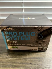 Starborn PXDC788S275 Pro Plug System Deck Plugs, Screws and PVC/Composite Tool