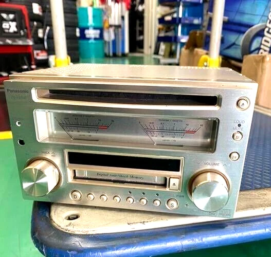 Panasonic CQ-VX5500D CD MD Mini Disc Player Audio Silver USED Very good
