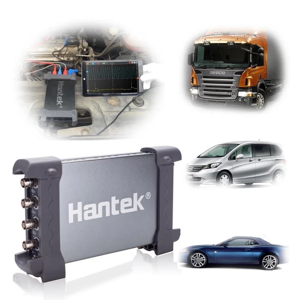 HANTEK 6104BE 6204BE 6254BE 100Mhz 200MHz 250MHz USB PC Automotive Diagnostic - Image 2 of 4