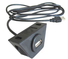 USB Under Dash Mount Kit w/ 6 Ft Cable for iPod Mp3