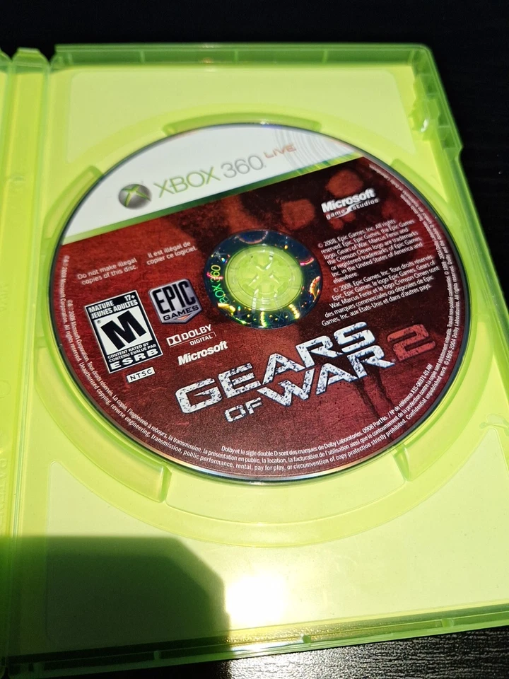 Gears of War 2 (Microsoft Xbox 360, 2008) CIB Complete - Image 3 of 4