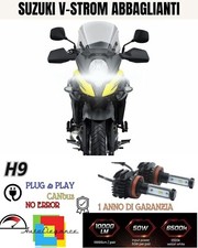 LAMPADA LED H9 6000K 4900 LUMEN CANBUS SUZUKI V-STROM 650 1000 ABBAGLIANTE MOTO