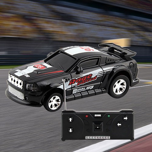 Can Remote Control Car LED Light Mini RC Racing Vehicle Model for Kids (Black) - Afbeelding 1 van 9