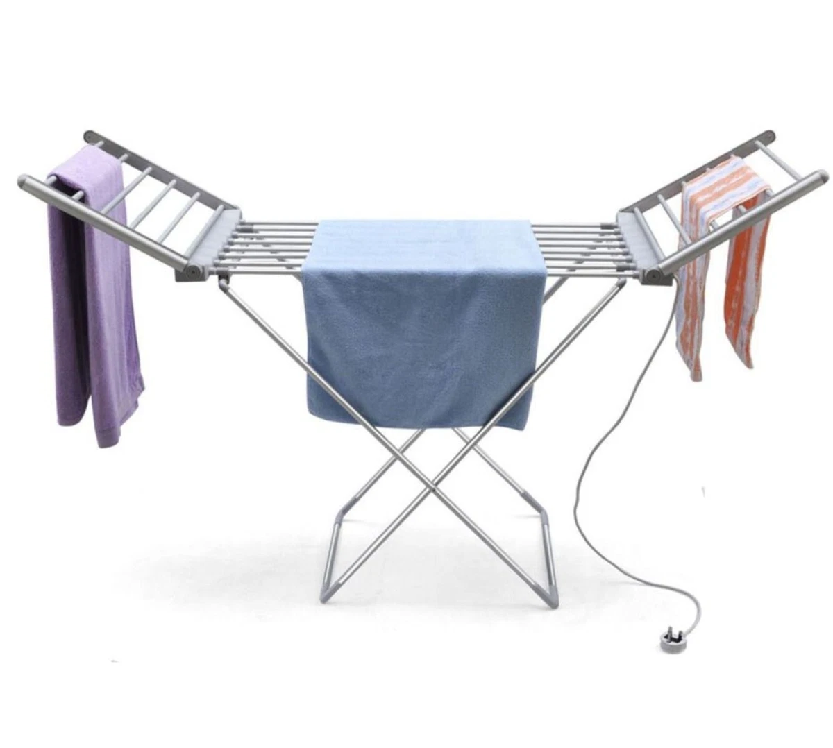Electric heated 2024 clothes airer