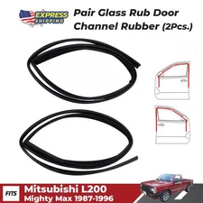 Pair Glass Run Door Channel Fits Mitsubishi Mighty Max L200 L250 Pickup 1987-199
