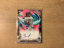 2023 Topps Inception Baseball Bryan De La Cruz Rookie Auto Magenta 90/99 SP