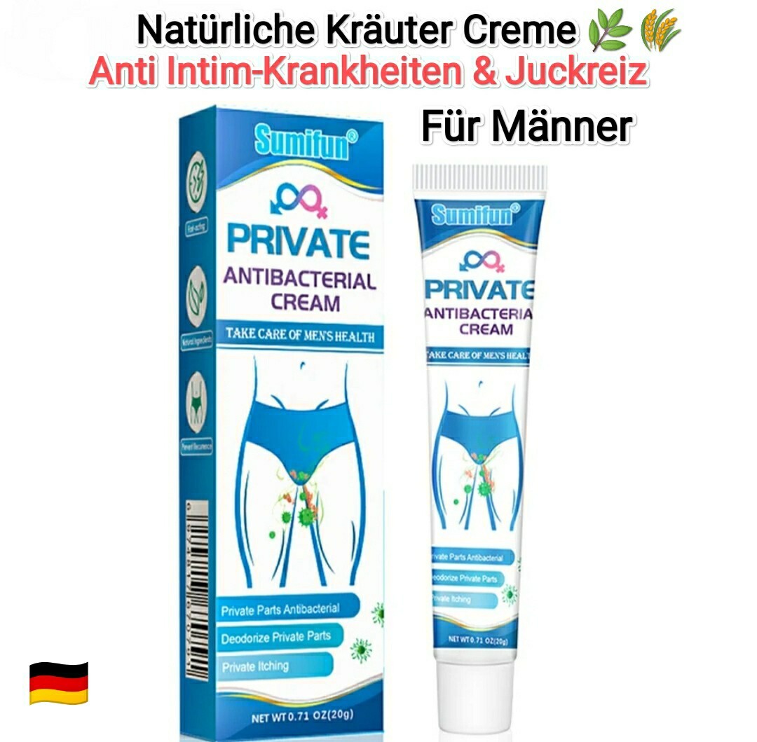 Intim Behandlung Salbe 100%Natürlich Kräuter Creme Juckreiz Anit-Bakteriell 20g