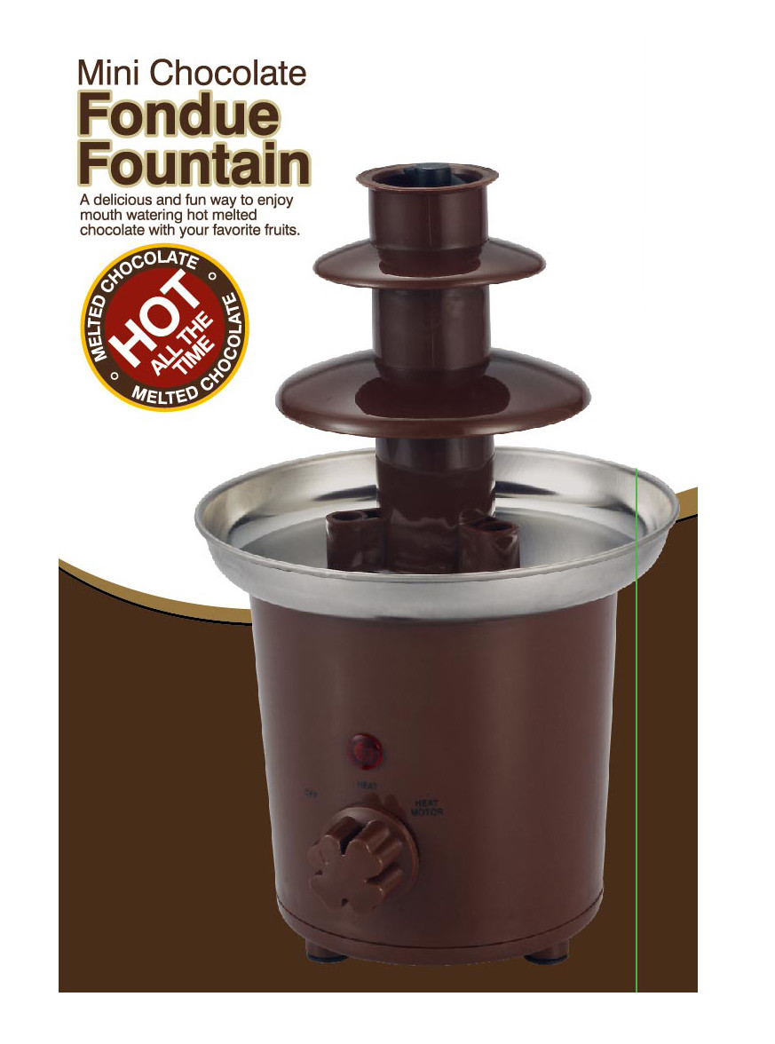 New Stainless Steel Chocolate Fondue Fountain For Dipping Great Gift