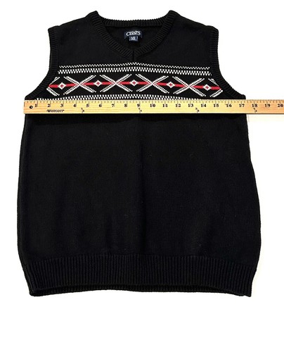 Chaps Ralph Lauren Sweater Vest V Neck Youth Size Large (14/16) - Picture 3 of 11