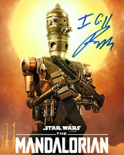 RIO HACKFORD SIGNED 'STAR WARS: THE MANDALORIAN' IG-11 8x10 PHOTO D w/COA PROOF