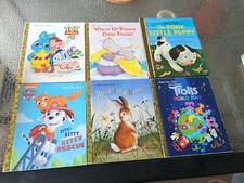 Little Golden Books Mixed Lot of 6 Toy Story Paw Patrol Trolls Poke Little Puppy