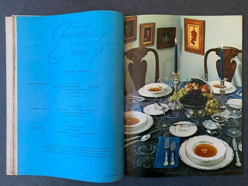 Gourmet Magazine Oct 1967 1960's Lifestyle Cooking Recipes Ads - Picture 10 of 11