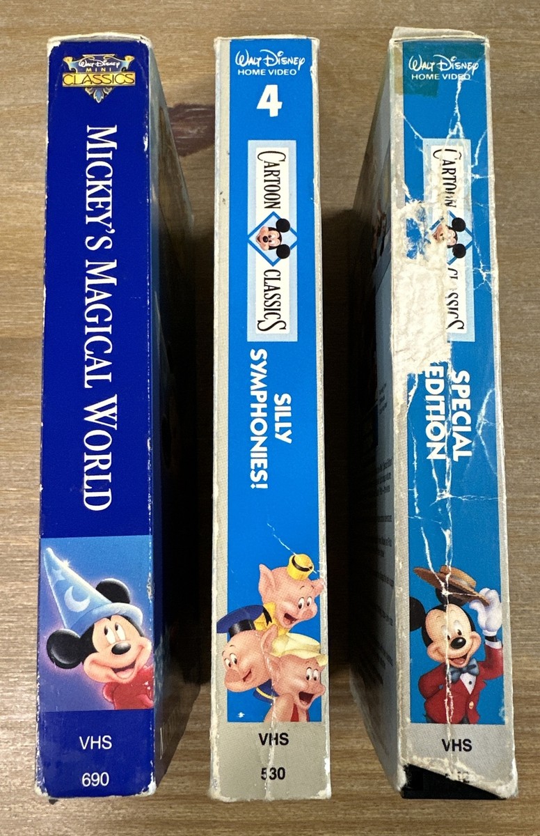 Walt Disney Mini Classics - Mickeys Magical World (VHS, 1991) +2