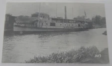 Steamship Steamer WYKHOFF real photo postcard RPPC