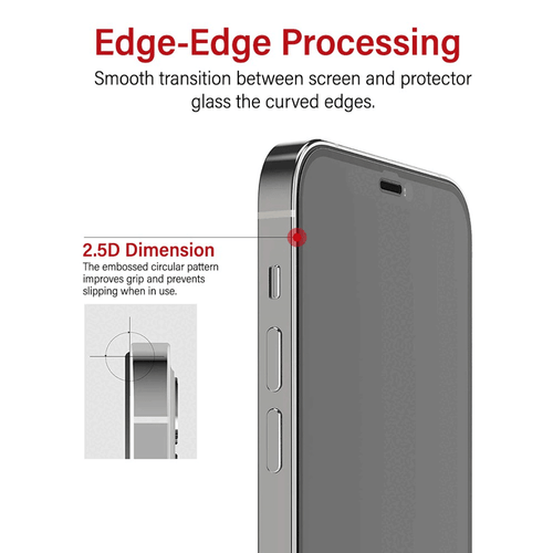 Kinglas Privacy Tempered Glass Screen Protector for iPhone 16 Pro Max (1 Pcs ... - Zdjęcie 4 z 5