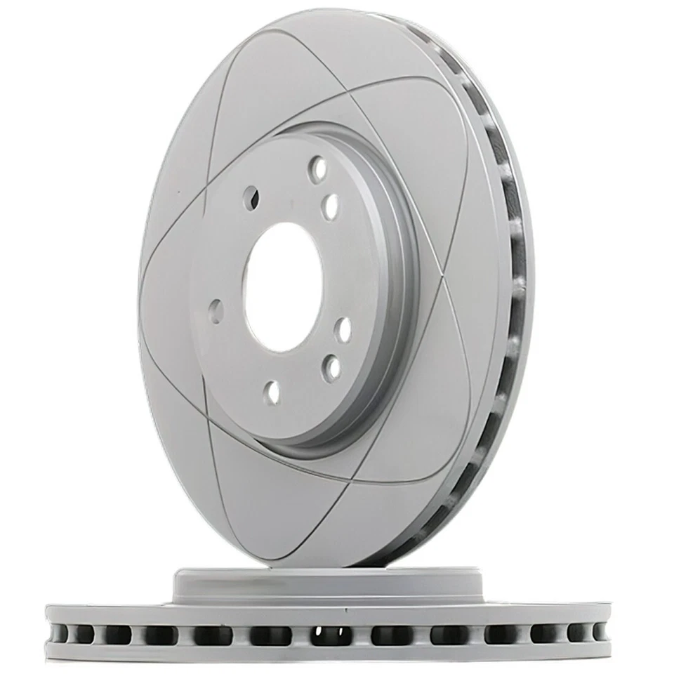 Rear Premium Slotted-Vented Disc Brake Rotors & Pads, Fits Chrysler PT Cruiser - Image 3 of 4