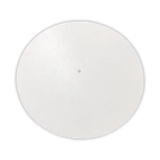 DJ Blank Plain White Glazed Slipmat 12" LP Scratch Pad Slip Mat DJ Audiophile