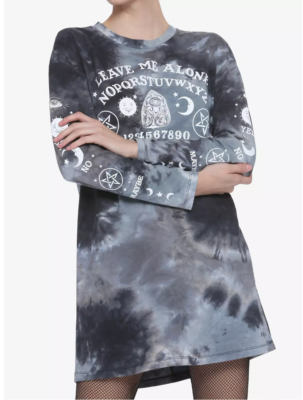 goth t shirt dress Child of the Cosmos Tee Dress Rogue + Wolf Polyester Celestial Goth Dress