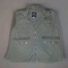 Safari Hunting Ranger Vest by Rothko in Green Khaki XL