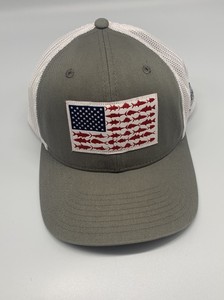 columbia fish american flag hat