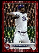 2022 Topps Update US82 Taylor Hearn Texas Rangers Red Foil 140/199