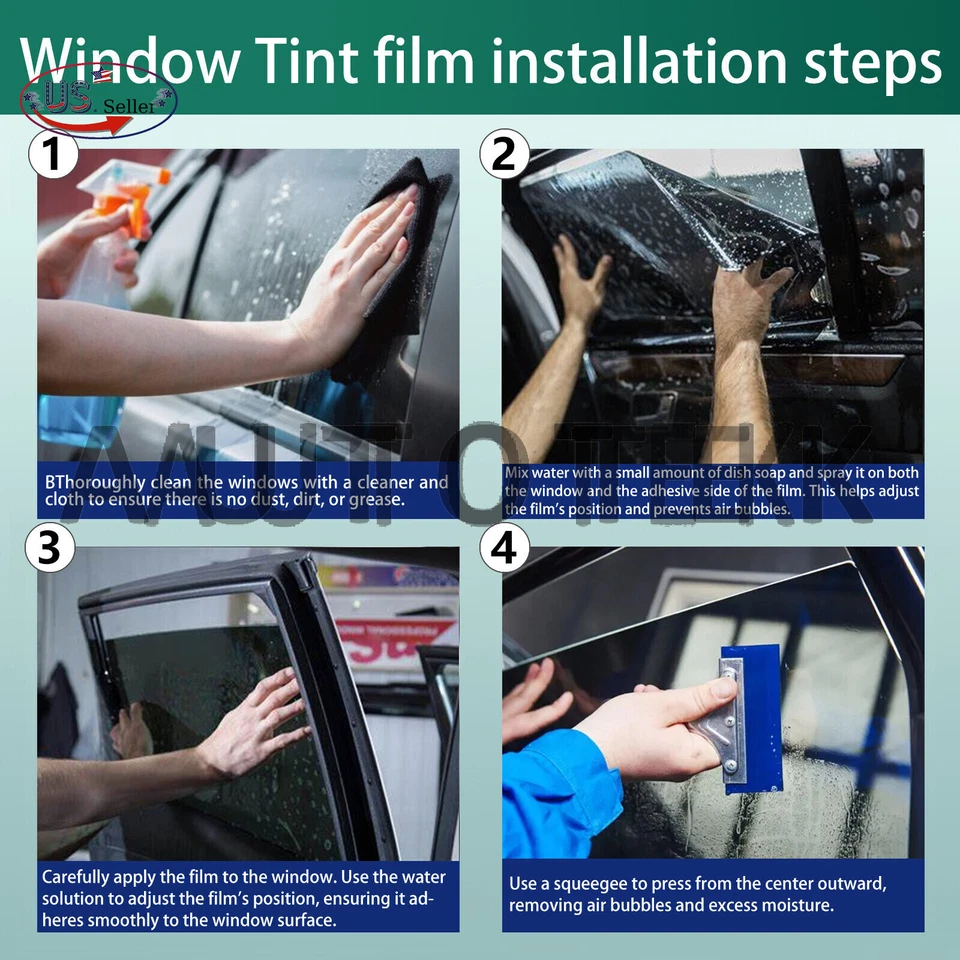PreCut All Sides + Rear Window Film Any Tint Shade % For All BMW 3 series Glass - Image 3 of 4