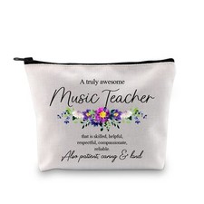 Music Teacher Gifts Cosmetic Bag Music Teacher Appreciation Gift Retirement G...