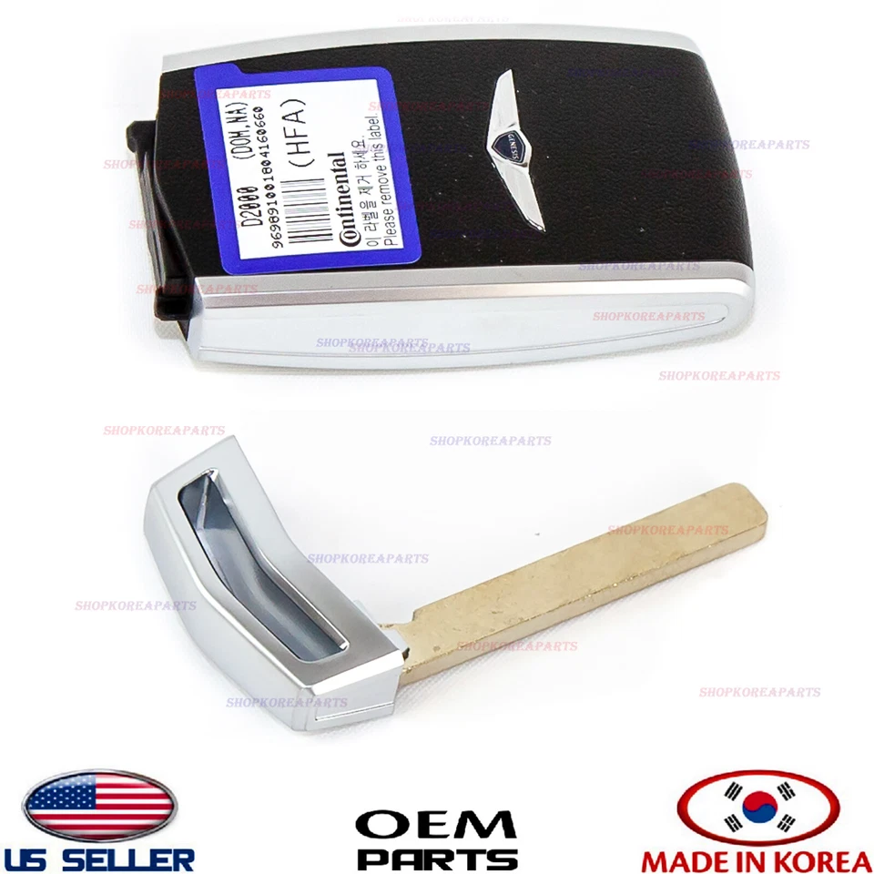 Genuine OEM Smart Key Fob w/ Emergency Key Blank 18–20 Genesis G80 95440D2000BLH - Image 4 of 4